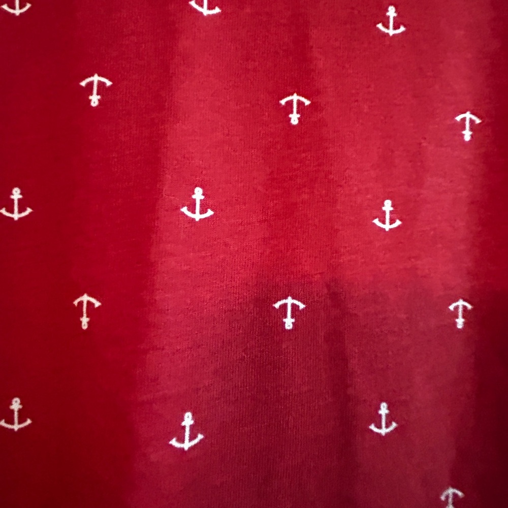 Harbor Bay Red Nautical Anchor Tee